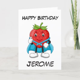 Cartões de aniversário de super-heróis para crianç
