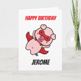 Cartões de aniversário de super-heróis para crianç