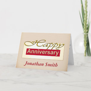 Cartões de Aniversário do Funcionário Personalizáv