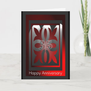 Cartões de Aniversário do Funcionário Vermelho e P