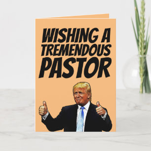CARTÕES DE ANIVERSÁRIO DO PASTOR DE TRUMP DONALD