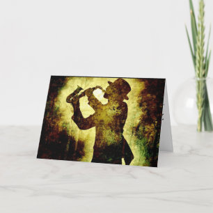 CARTÕES DE ANIVERSÁRIO DO TELEFONE JAZZ SAX0PHONE