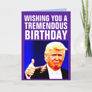CARTÕES DE ANIVERSÁRIO ENGRAÇADOS DE DONALD TRUMP