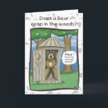 Cartões de aniversário engraçados: Urso nas<br><div class="desc">Um cartão de aniversário engraçado com uns desenhos animados de um urso que faz sua coisa nas madeiras ... .. que respondem a uma pergunta antiquíssima ao ao mesmo tempo pedir um tipo do novo ... .. de.</div>