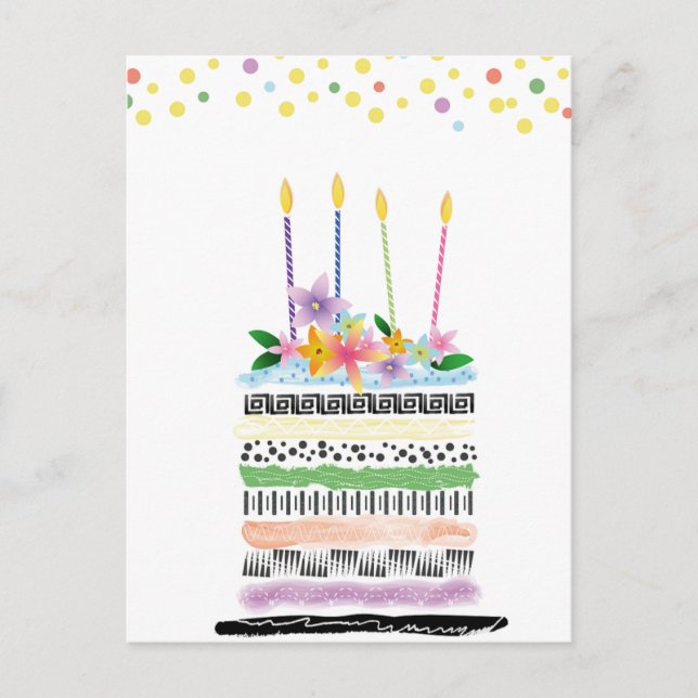 Cartões de aniversário felizes (Frente)