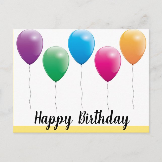 Cartões de aniversário felizes (Frente)