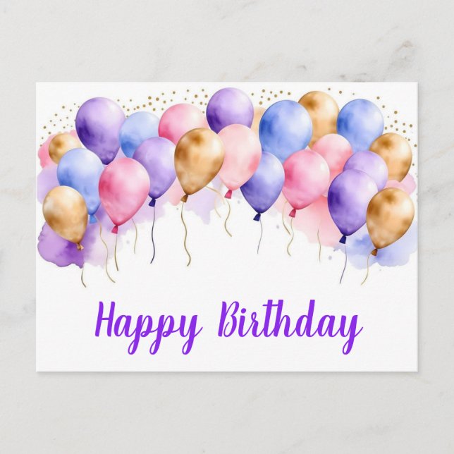 Cartões de aniversário felizes (Frente)