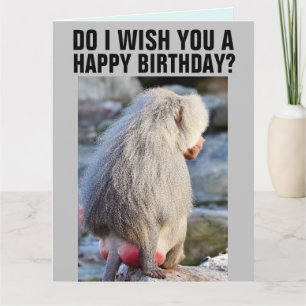 CARTÕES DE ANIVERSÁRIO FUNNADOS PELO BUMBUM BABOON