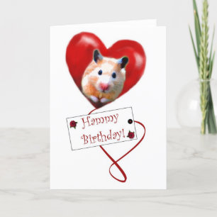 Cartões de aniversário Hammy