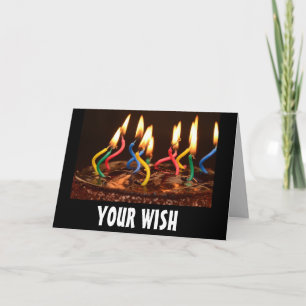 CARTÕES DE ANIVERSÁRIO MALICIOSOS, SEU DESEJO É MI