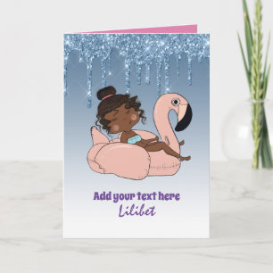 Cartões de Aniversário Melanin Princess para todas