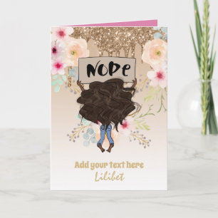 Cartões de Aniversário Melanin Princess para todas