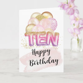 Cartões de Aniversário para Menina de 10 Anos