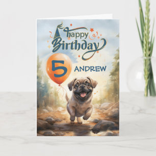 Cartões de Aniversário para Menino ou Menina de 5