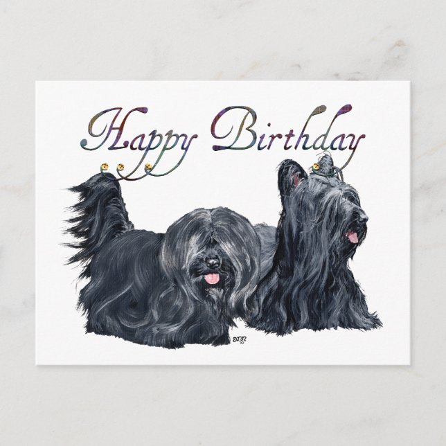 Cartões de Aniversário para Skye Terrier (Frente)