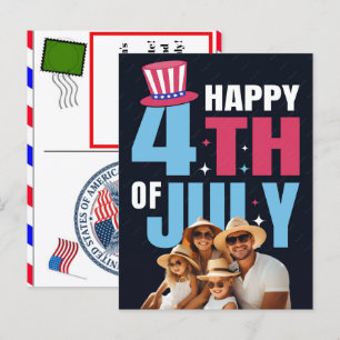 Cartões de Aniversário Personalizados de 4 de Julh
