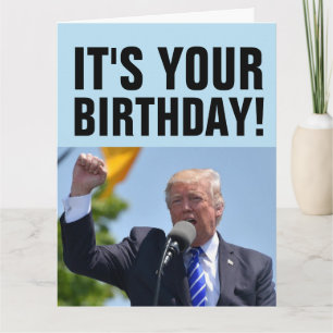 CARTÕES DE ANIVERSÁRIO TREMENDO DE DONALD TRUMP