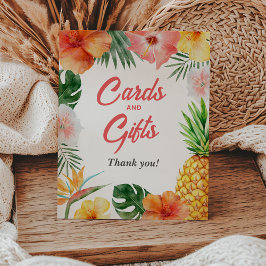 Cartões de Aniversário Tropicais do Havaí e Sinal