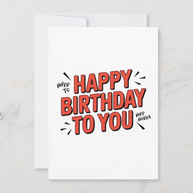 Cartões de aniversários alegres (Frente)