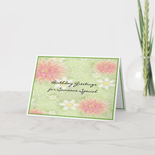 Cartões de aniversários - alguém especial (Frente)