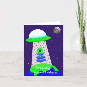Cartões de aniversários Galáxia alienígena por Jo 