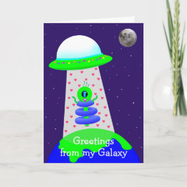 Cartões de aniversários Galáxia alienígena por Jo 