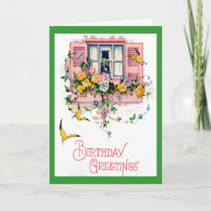 Cartões de aniversários Vintage