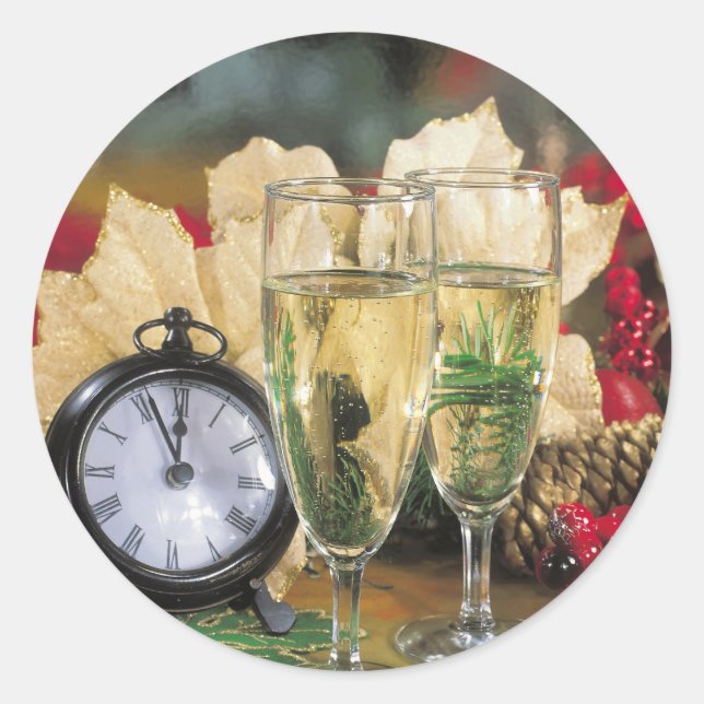 Cartões de ano novo e autocolantes (Frente)