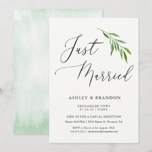 Cartões de Anúncio de Casamento Simples   Recém-Ca