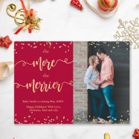 Cartões de Anúncio de Gravidez de Natal