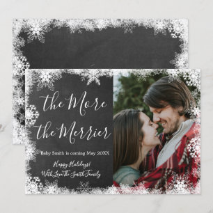 Cartões de Anúncio de Gravidez de Natal com Foto N