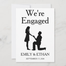 Cartões de anúncio de noivado