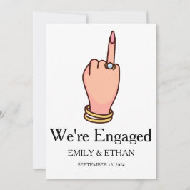 Cartões de anúncio de noivado