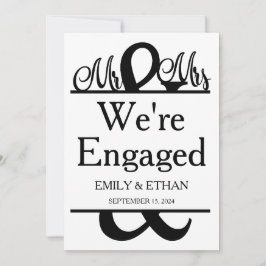 Cartões de anúncio de noivado