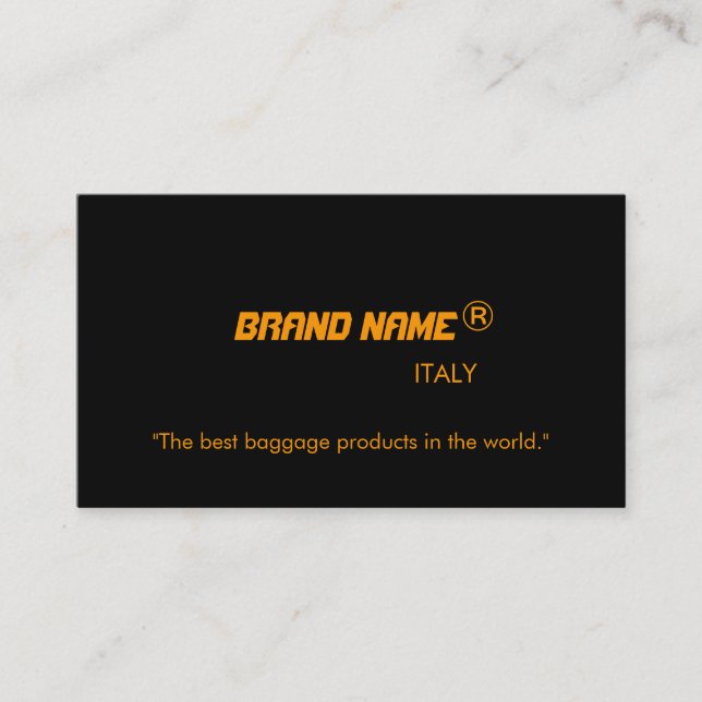 Cartões de anúncio de nome comercial. (Frente)