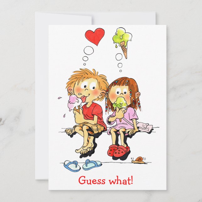 Cartões de Anúncio Divertidos de Salve a Data (Frente)