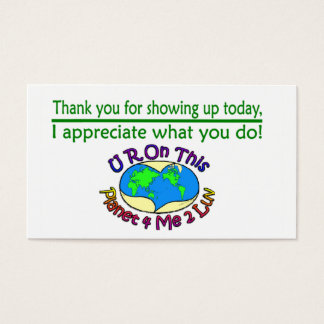 Cartões De Apreciação Que Mudam Este Planeta