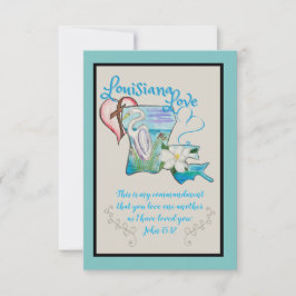 Cartões de Aquarela do Estado de Louisiana