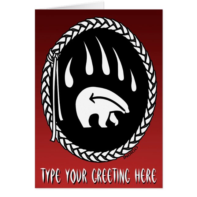 Cartões de Arte de Urso Personalizados Cartões de  (Frente)