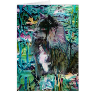 Cartões de arte IHANA finlandesa Lapphund Lappund