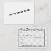 Cartões de Arte Miniatura ACEO Vazio de Artistas c