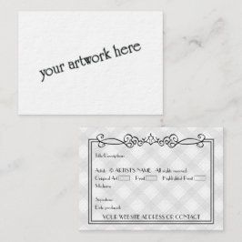 Cartões de Arte Miniatura ACEO Vazio de Artistas c