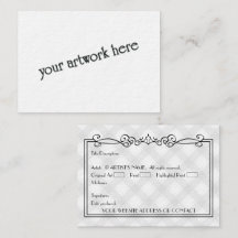 Cartões de Arte Miniatura ACEO Vazio de Artistas c