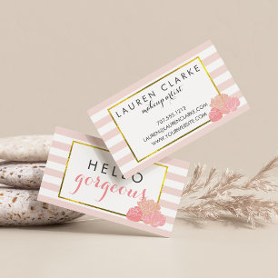 Cartões de Artista Makeup   Alô Gordo Duplo Lado