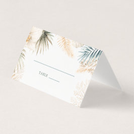 Cartões de Assento de Casamento Elegante na Praia 
