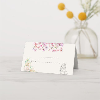 Cartões de Assento Dobrados para Casamento