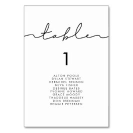 Cartões de assentos manuais modernos minimalistas