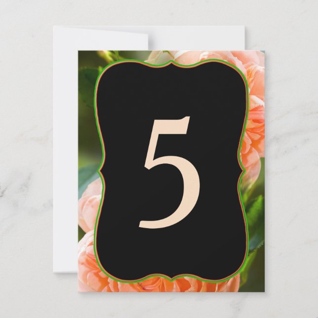 CARTÕES DE ATRIBUIÇÃO DE MESA - ALTERE OS NÚMEROS  (Frente)