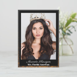 Cartões de Autógrafo de Desfile Midnight Bronze