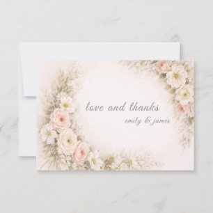 Cartões de aviso de bouquet editorial floral para
